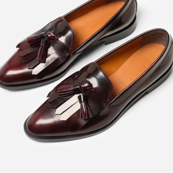 NWT Everlane Modern Tassle Loafer - Oxblood / 7.5